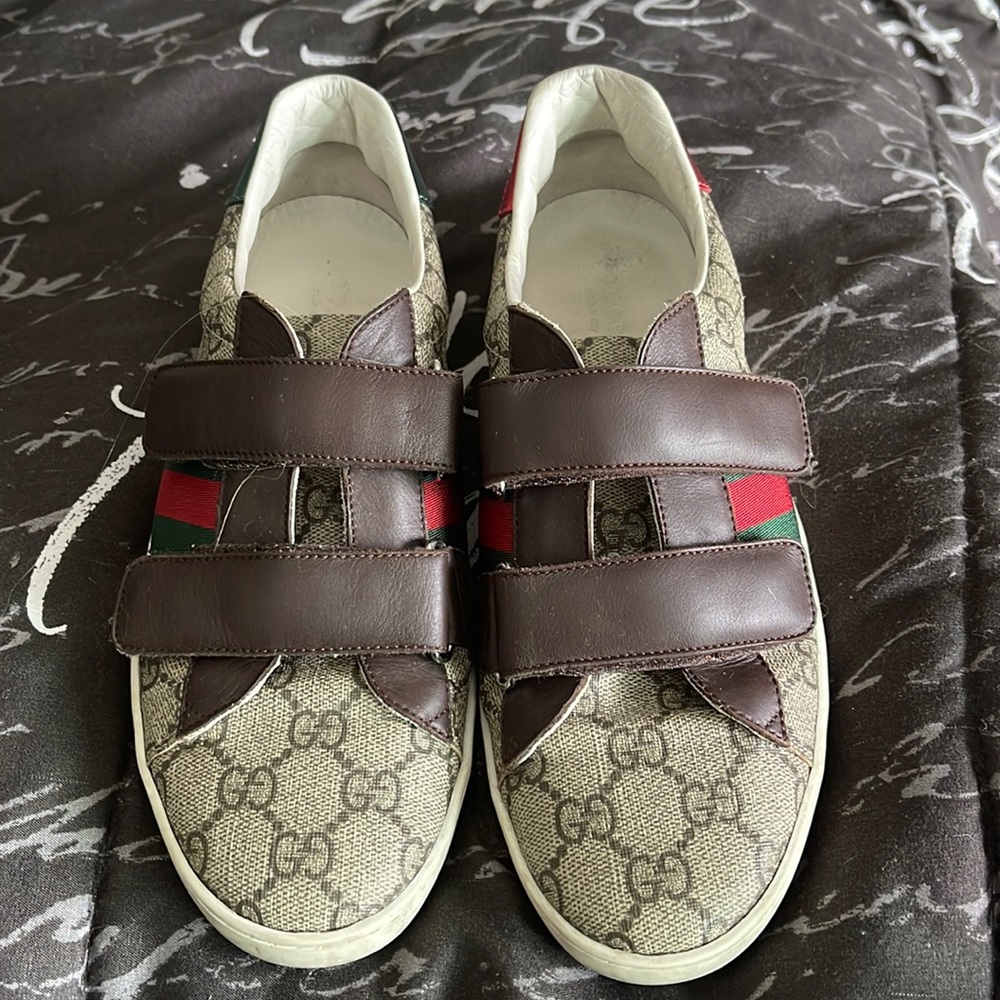 ✨ Gucci Velcro Low-Top Sneakers — Size 38